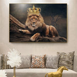 affiche lion 1 pièce Couronne du roi
