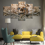 tableau fresque tête d emort