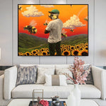 tableau Tyler champ de tournesol