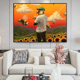 tableau Tyler champ de tournesol