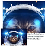 tableau d’un chat dans l’espace