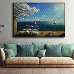 tableau livre en face de la mer