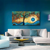 tableau peinture arbre style africain
