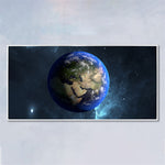 tableau photo de la terre dans l’espace