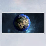 tableau photo de la terre dans l’espace