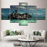 tableau ile perdue dans la mer