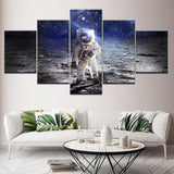 tableau astronaute pluie d’étoile