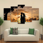 tableau ombre arbre et couple amoureux