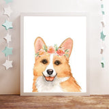 tableau dessin d’un Shiba