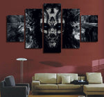 tableau visage dark skull