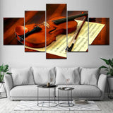 tableau violon et sa partition
