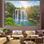 tableau rivière dans la jungle