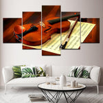 tableau violon et sa partition