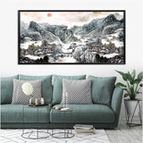 tableau dessin pleins de montagnes