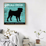 tableau affiche d’un chien noir