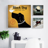 tableau affiche d’un chien noir