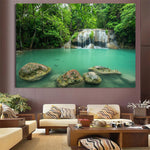 tableau rivière dans la jungle