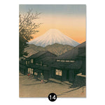tableau village japonais