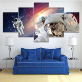 panneau espace Astronautes dans la galaxie