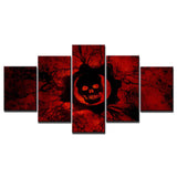 tableau ombre skull rouge