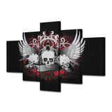 tableau skull ailes d’ange