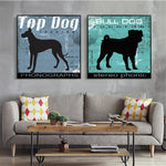 tableau affiche d’un chien noir