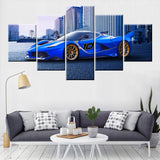 Tableau voiture Ferrari Bleu | La maison des tableaux