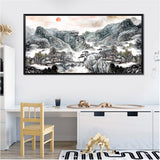 tableau dessin pleins de montagnes