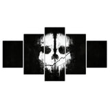 tableau visage blanc peur