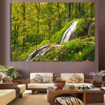 tableau rivière dans la jungle