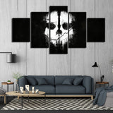 tableau tête blanche flippante