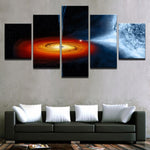 tableau anneau rouge espace