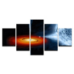 tableau anneau rouge espace