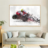 Motorcycle Posters and Prints Racing Art Motorcycle Rider 