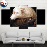 tableau loup Yin Yang