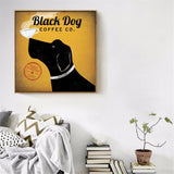 tableau affiche d’un chien noir