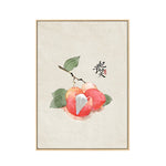 tableau japonais fruit rouge