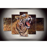 tableau photo tigre gueule ouverte