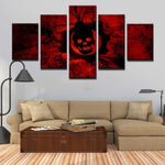 tableau ombre skull rouge