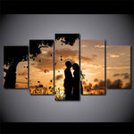 tableau ombre arbre et couple amoureux