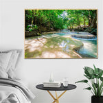 tableau rivière dans la jungle