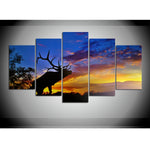 tableau ombre d’un cerf