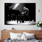 tableau de Bill Evans en noir et blanc