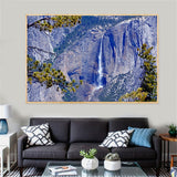 tableau chute d’eau dans la jungle