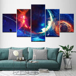 tableau terre explosion spatiale
