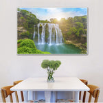 tableau rivière dans la jungle
