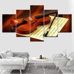 tableau violon et sa partition