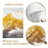 tableau colline en or