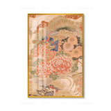 Japanese Style Canvas Painting and Wind Pattern Wall Art 