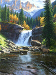 tableau grande cascade d’eau